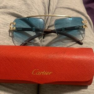 Cartier Red and Gold Jewelry Case
